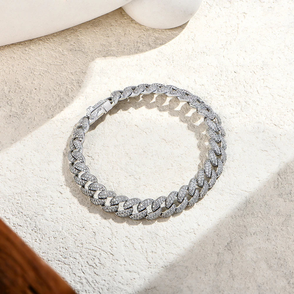 DVVS1 Full Moissanite Cuba Chain