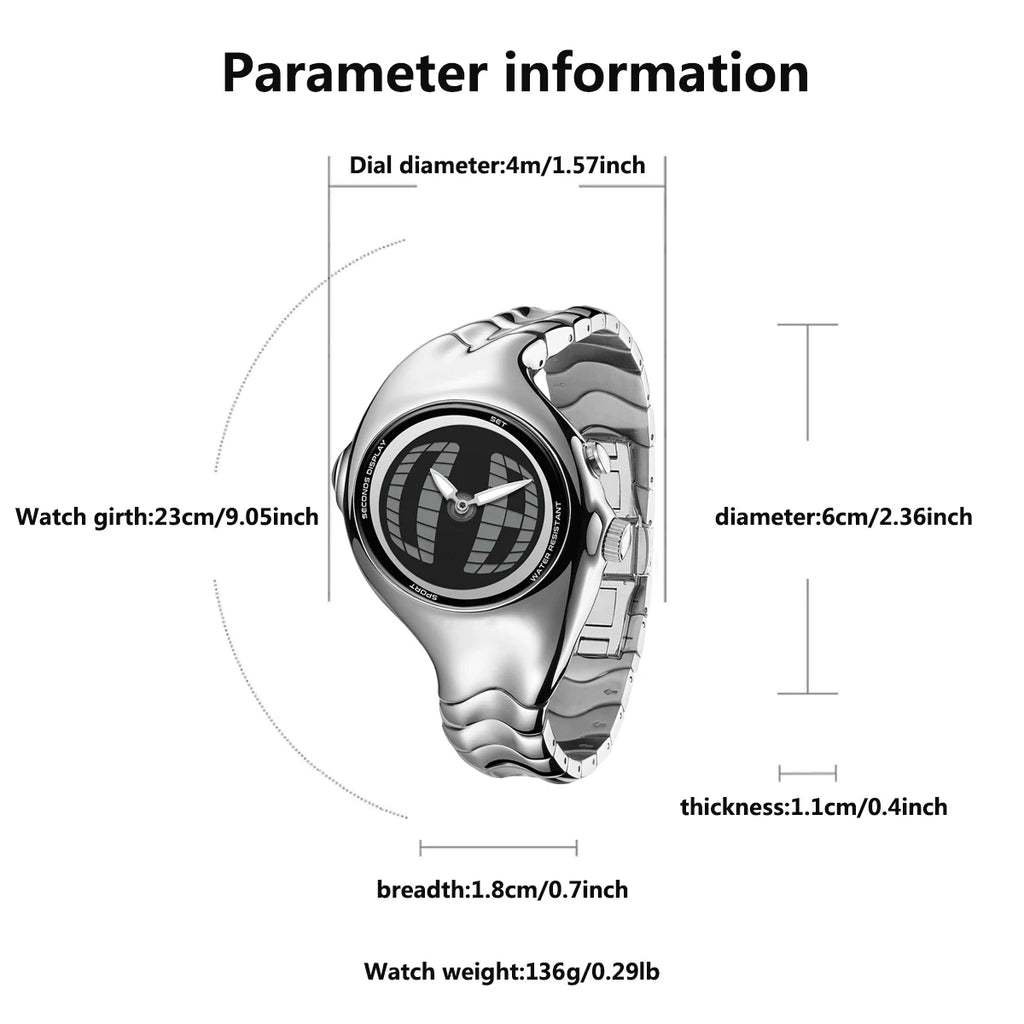 Twisted Prism Dial Watch