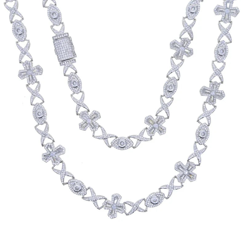 Infinite Eye Cross Necklace