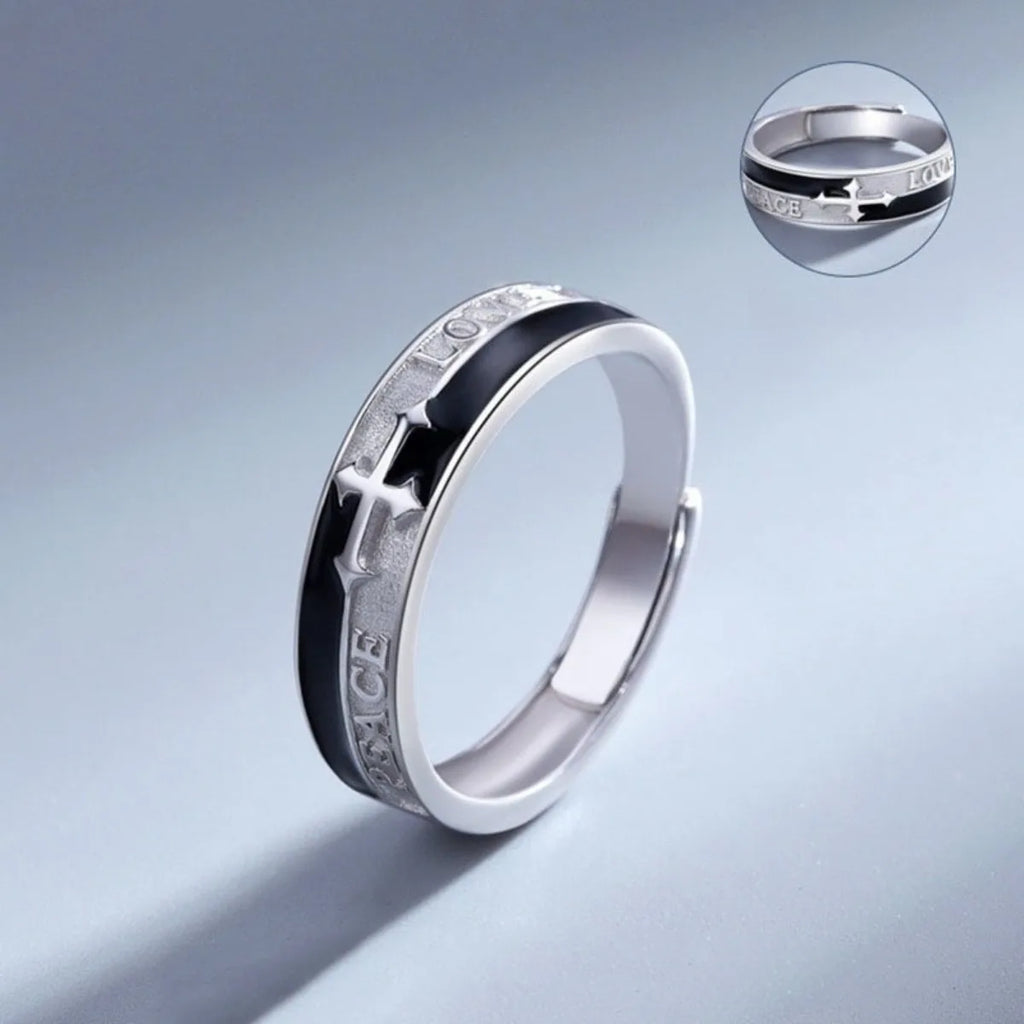 Silver Knight Adjustable Ring