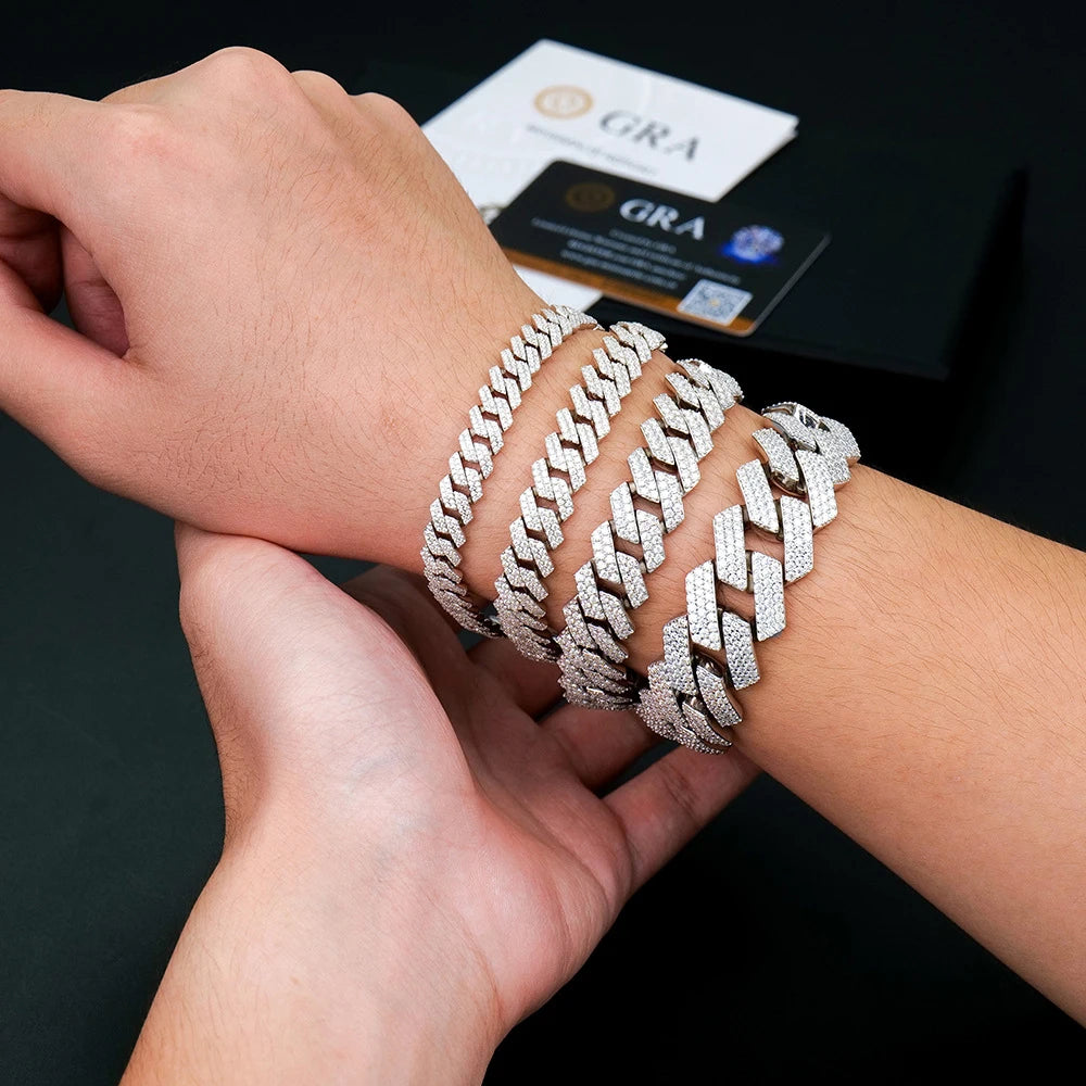 VVS1 Metro Cuban Moissanite Bracelet