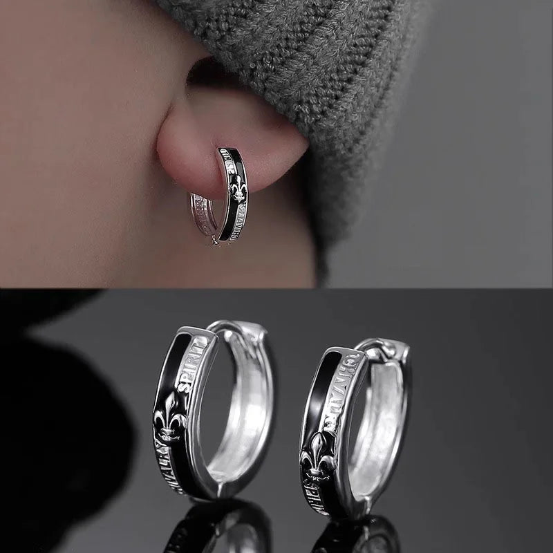 Silver Knight Earrings