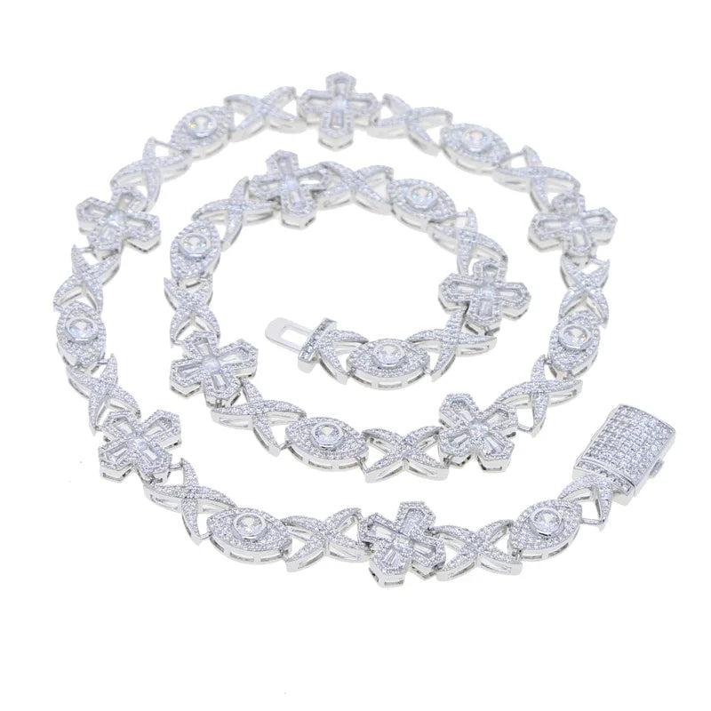 Infinite Eye Cross Necklace