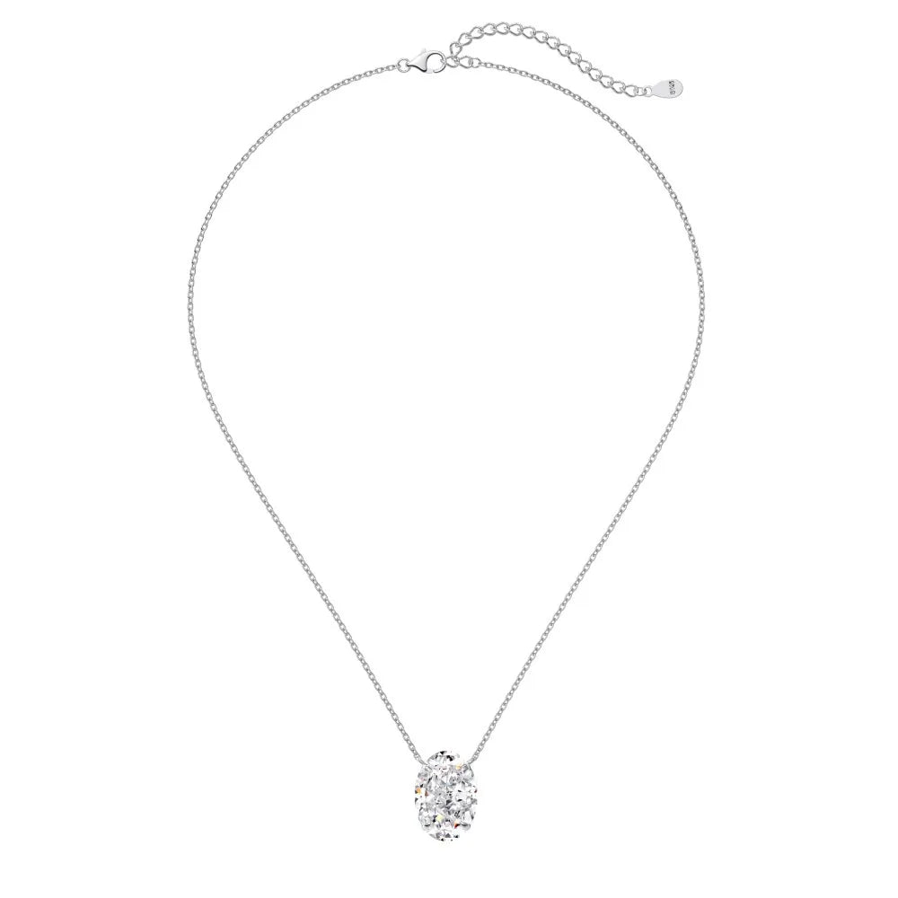 Oval Cut Moissanite Necklace
