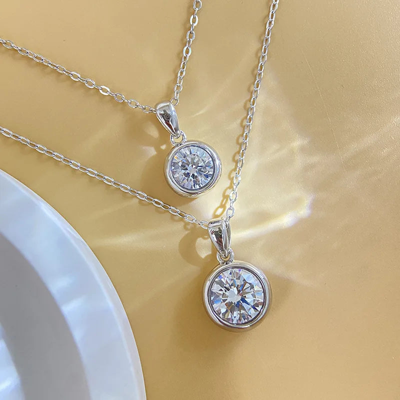 Radiant Solitaire Moissanite Necklace