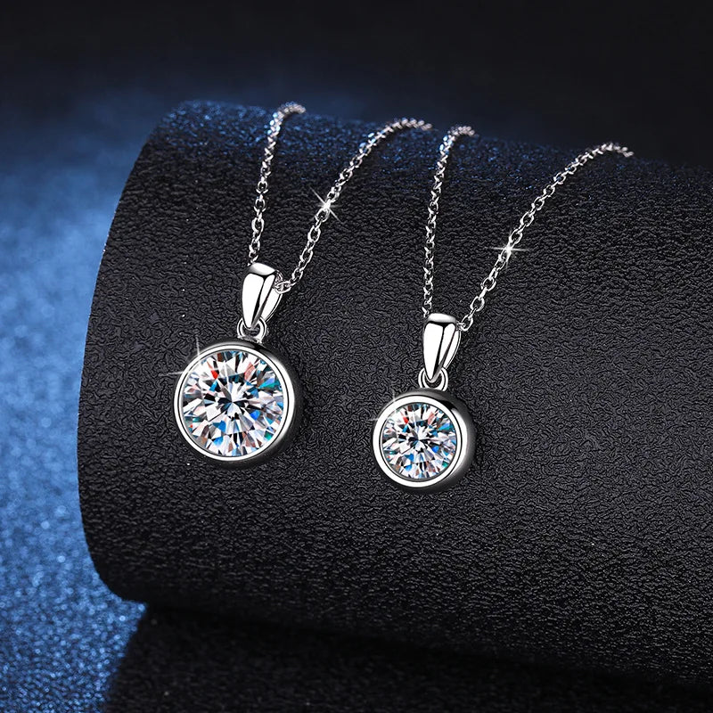Radiant Solitaire Moissanite Necklace