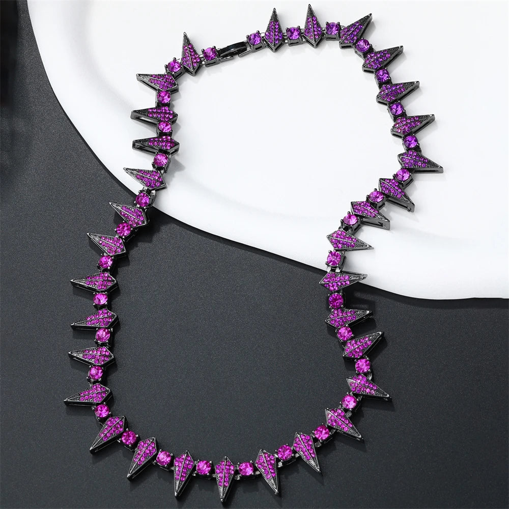 Violet Synth Necklace