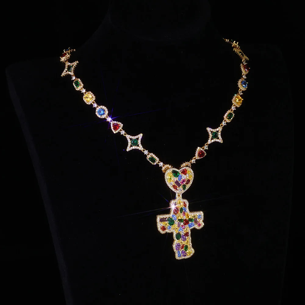 Trap Saint Cross Necklace