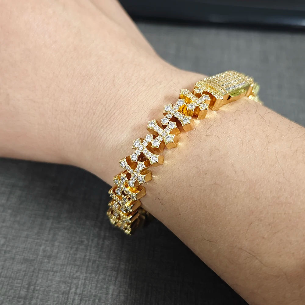 Iced Cross Bracelets