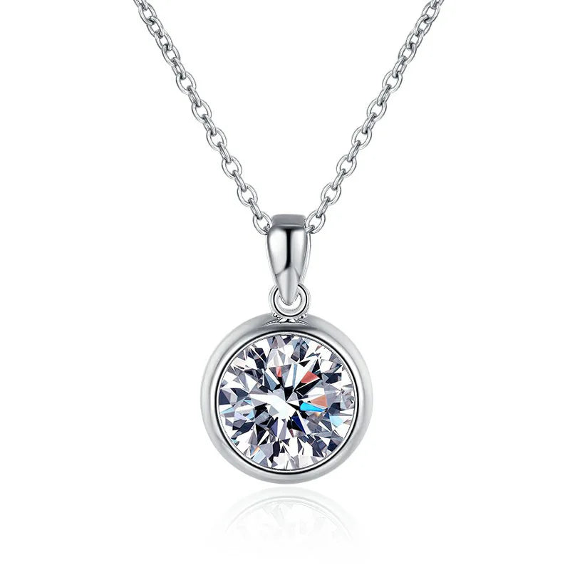 Radiant Solitaire Moissanite Necklace