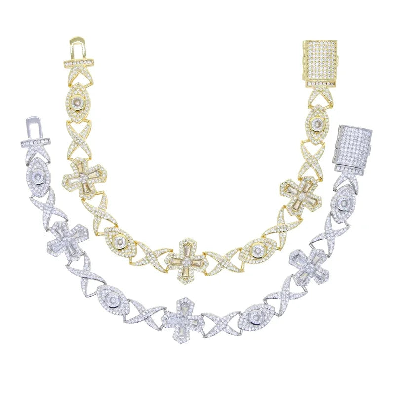 Infinite Eye Cross Bracelet