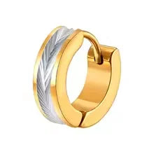 Brushed Two Tone Earrings