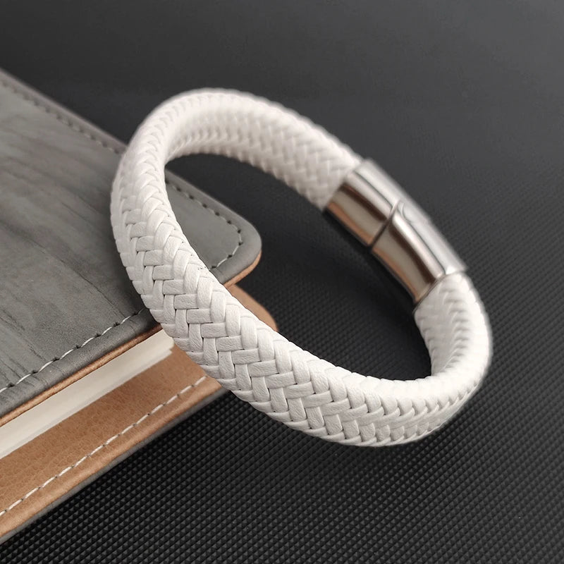 Ghost Weave Leather Band