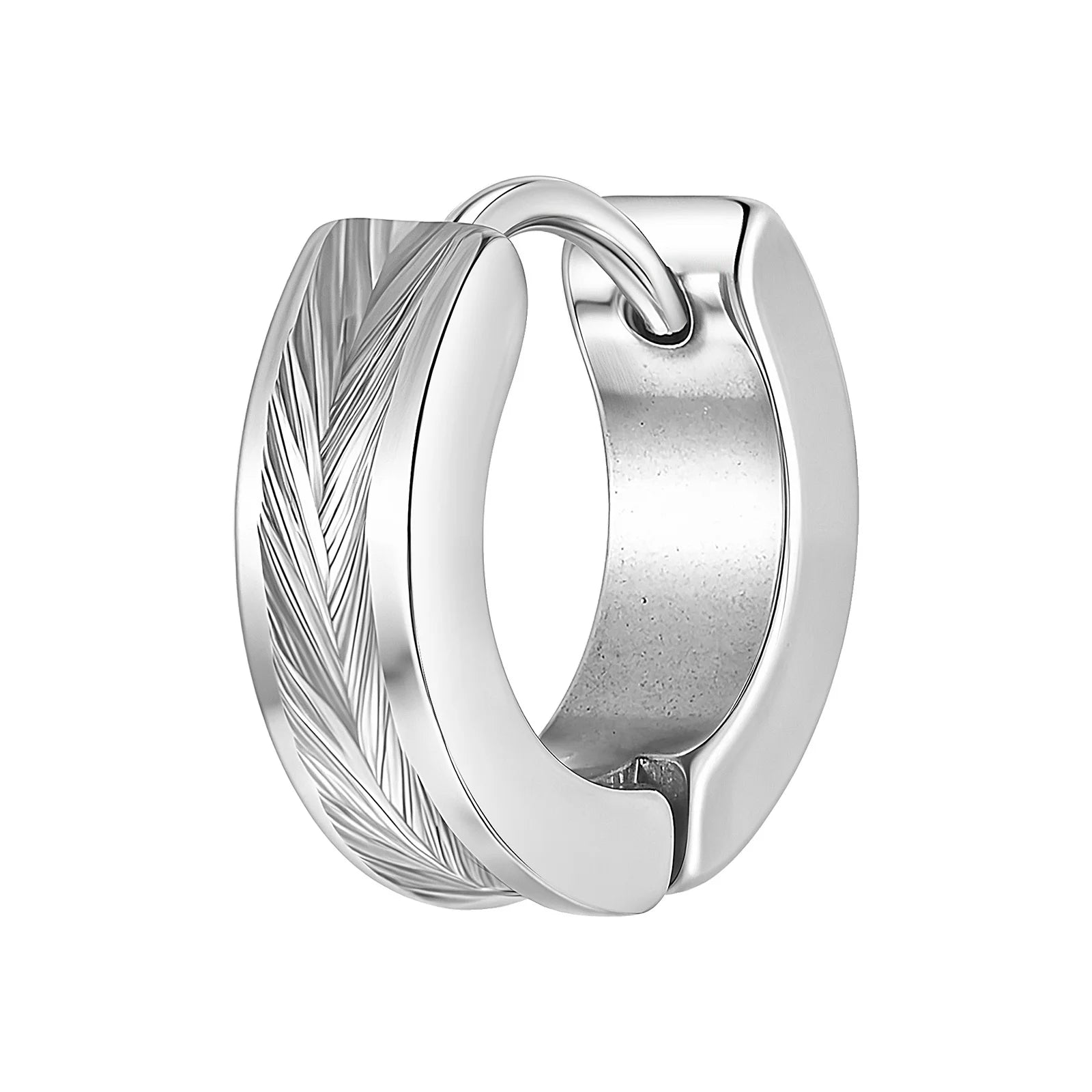 Brushed Two Tone Earrings