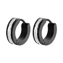 Brushed Two Tone Earrings