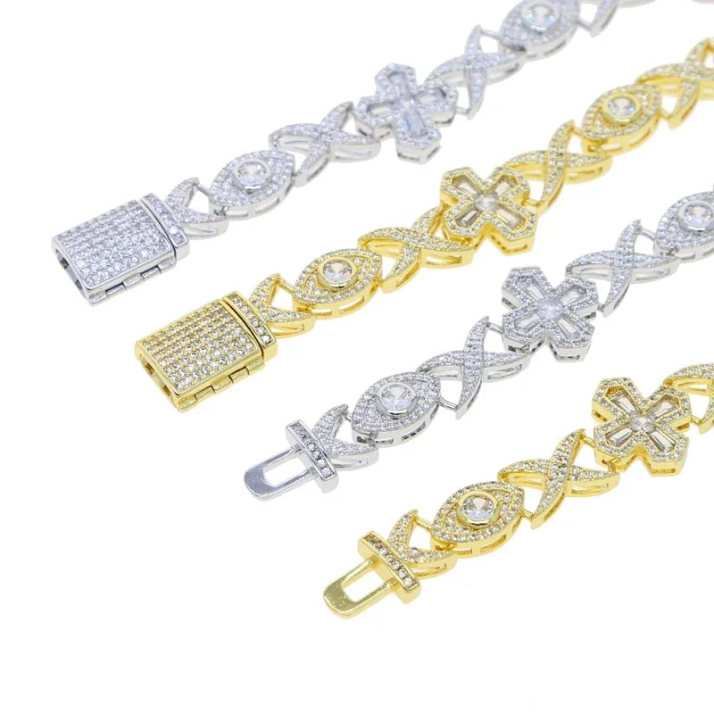 Infinite Eye Cross Bracelet