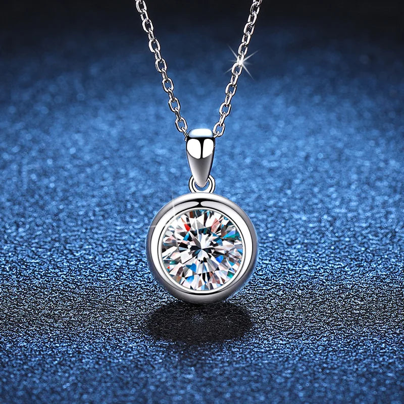 Radiant Solitaire Moissanite Necklace