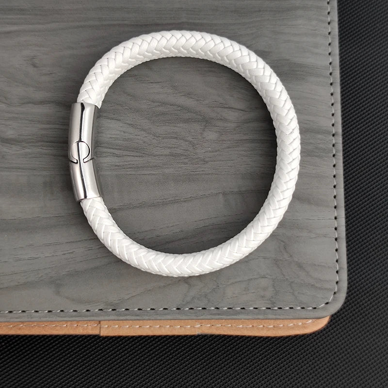 Ghost Weave Leather Band