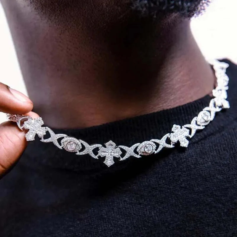 Infinite Eye Cross Necklace