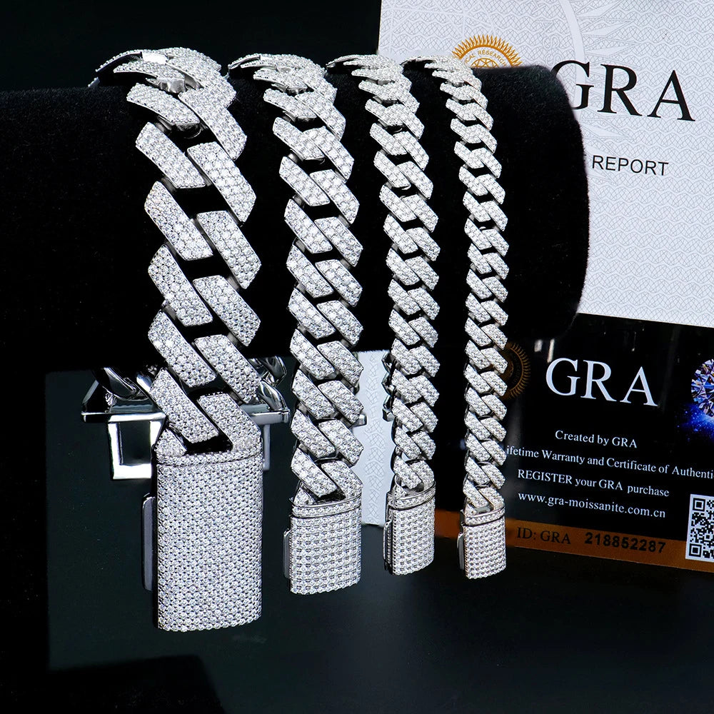 VVS1 Metro Cuban Moissanite Bracelet