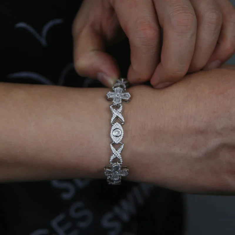 Infinite Eye Cross Bracelet