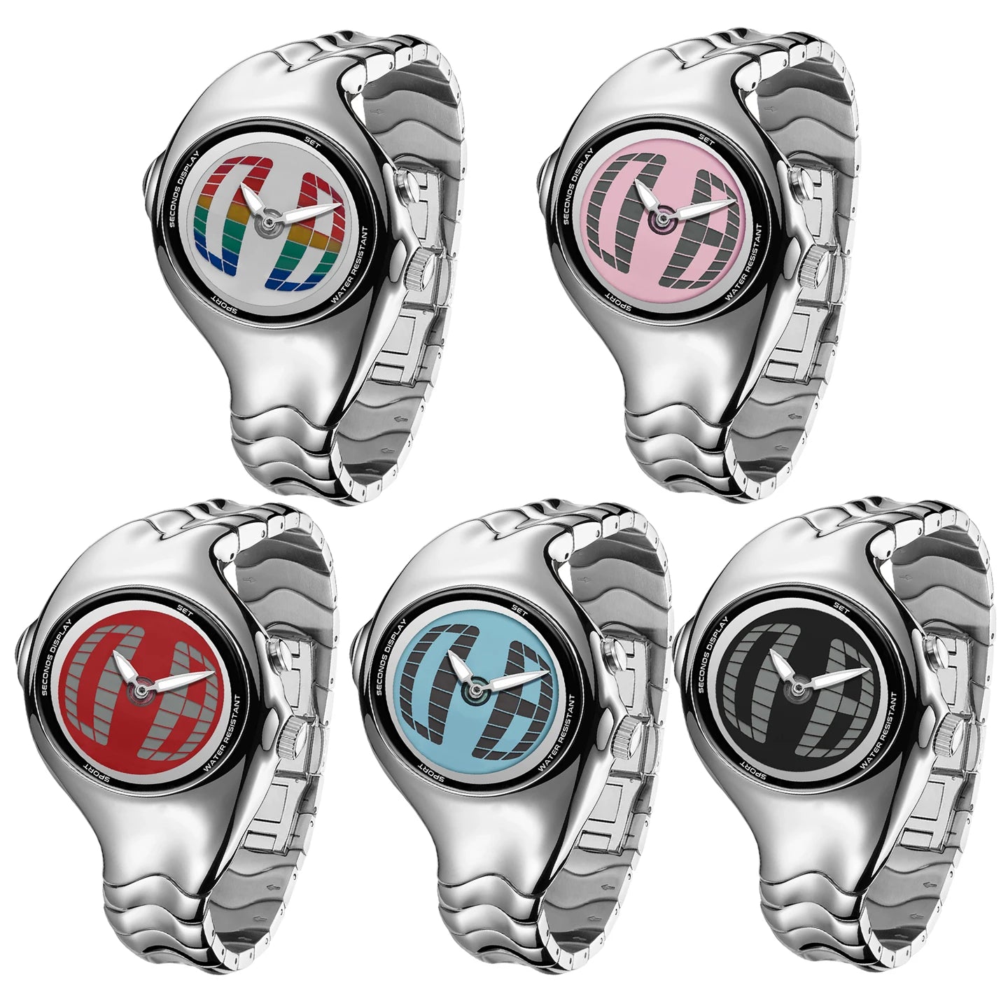 Twisted Prism Dial Watch