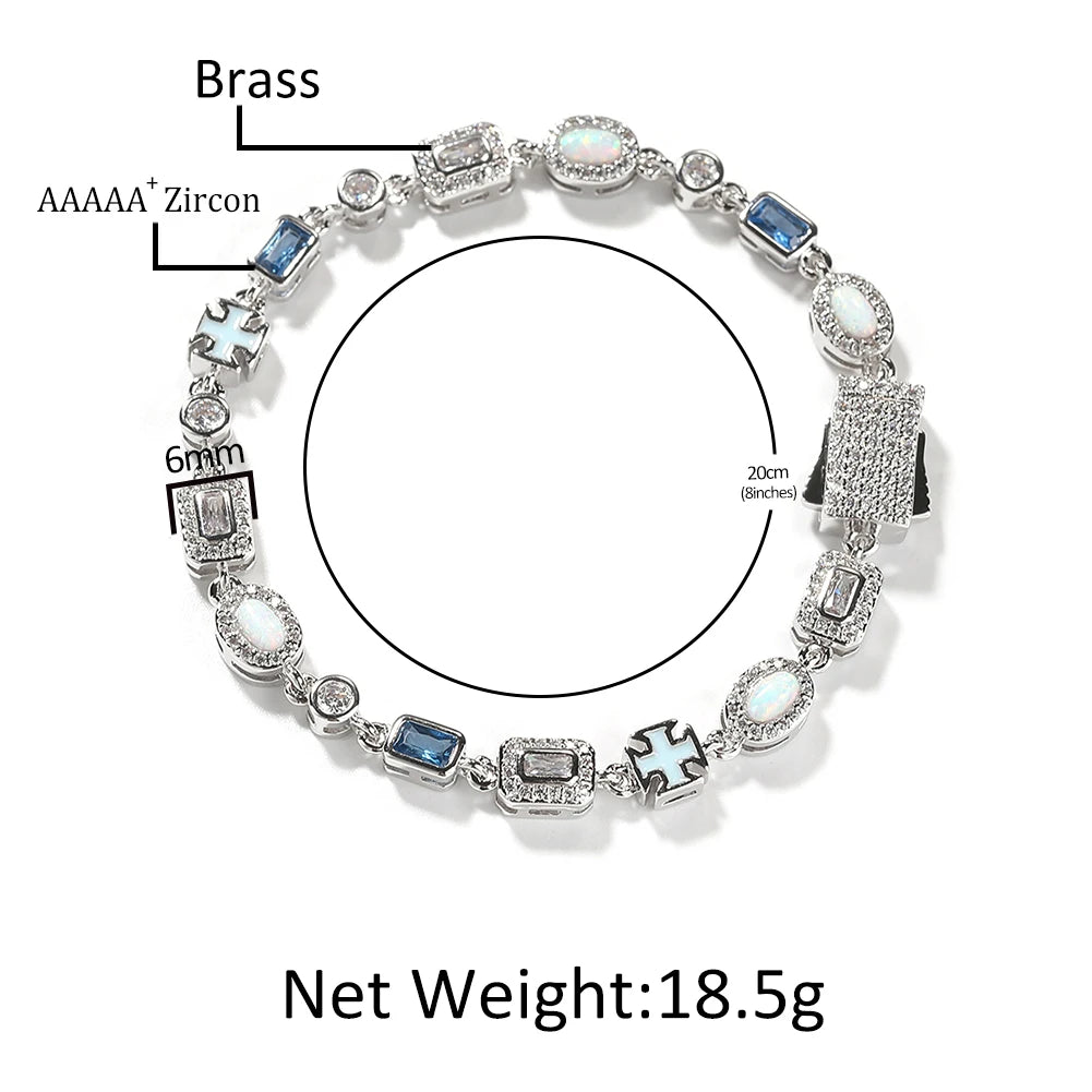 King Split Gem Bracelet