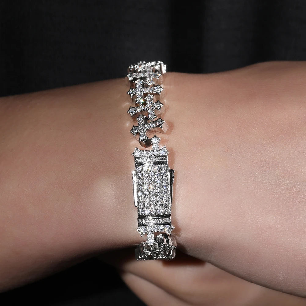 Iced Cross Bracelets