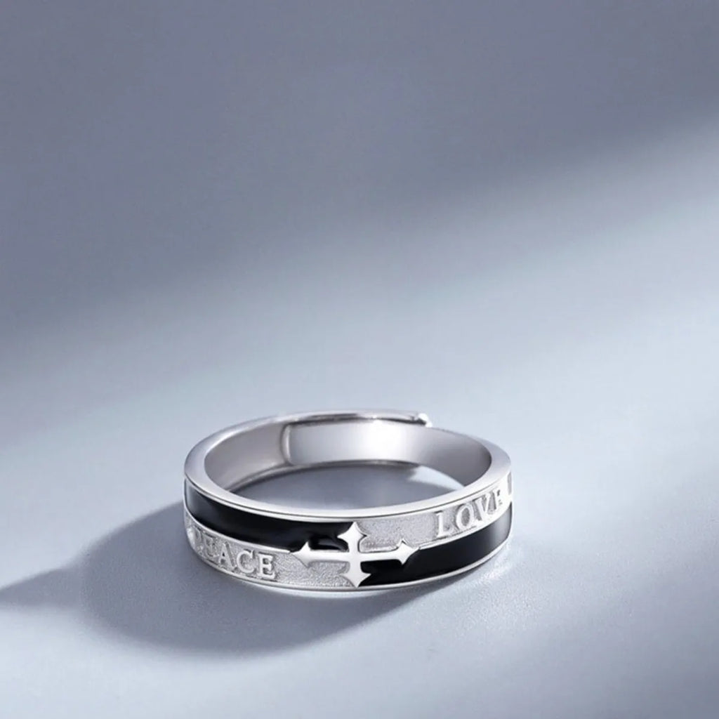 Silver Knight Adjustable Ring