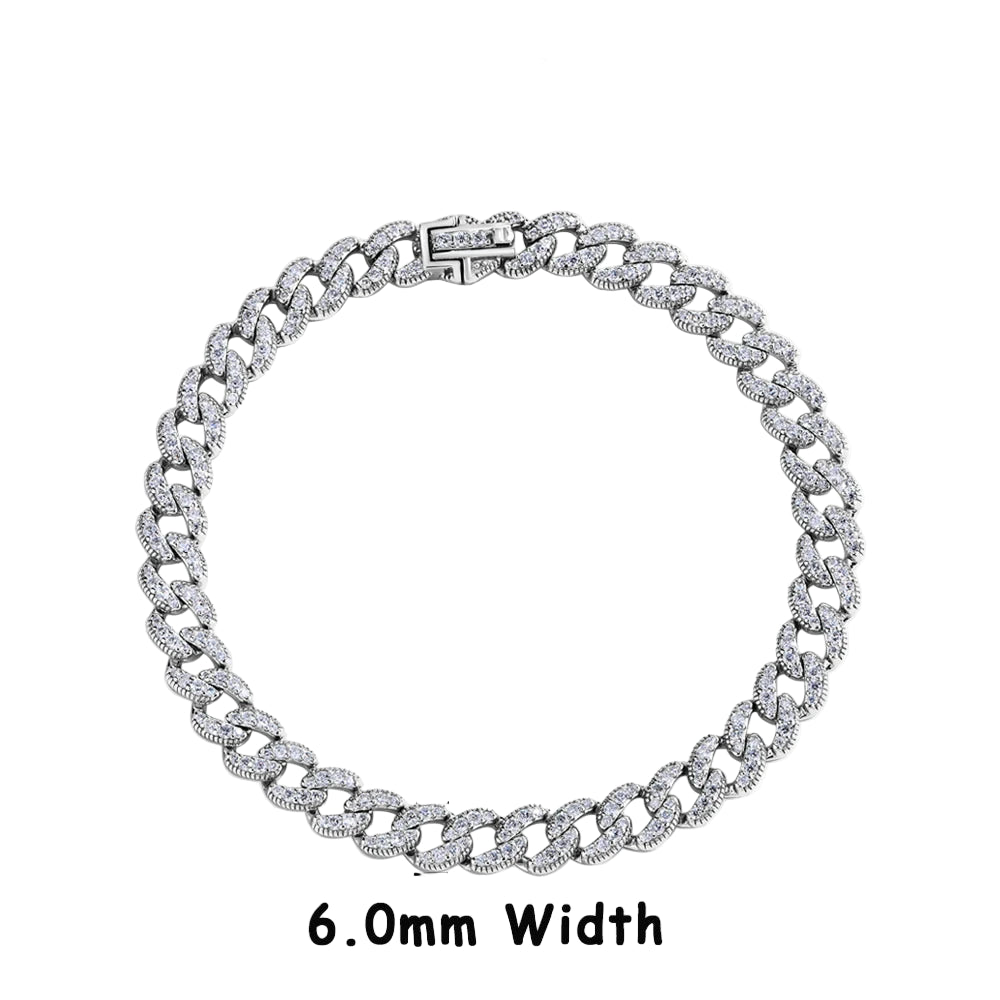 DVVS1 Full Moissanite Cuba Chain