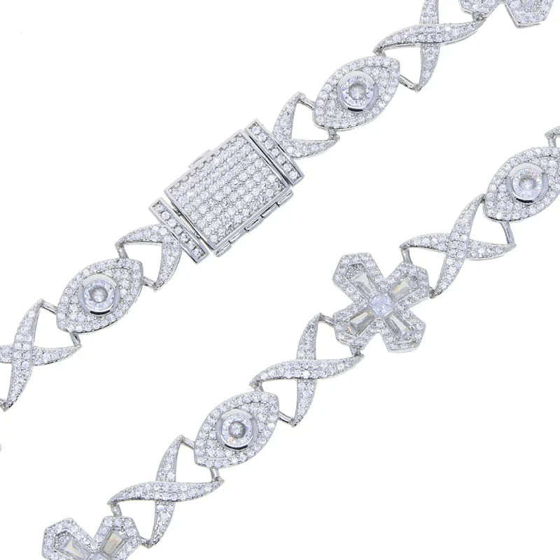 Infinite Eye Cross Bracelet