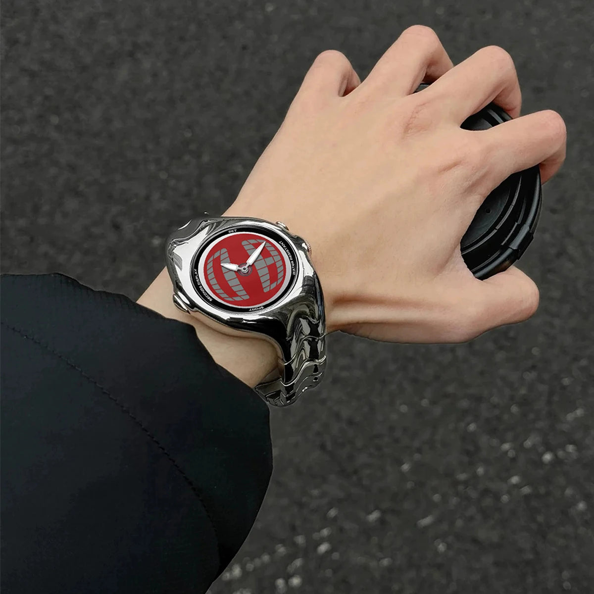 Twisted Prism Dial Watch