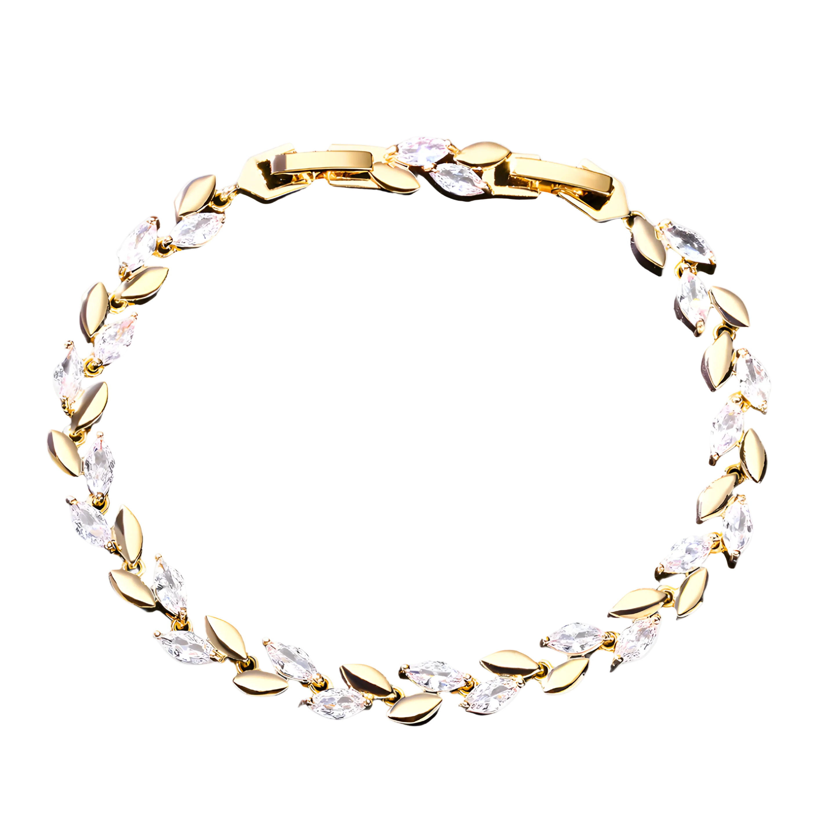 White Leaf Bangles Bracelet