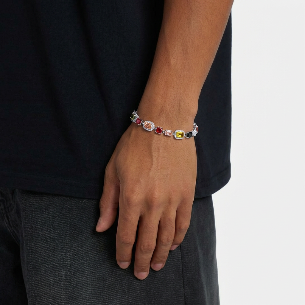 Crimson Circuit Bracelet