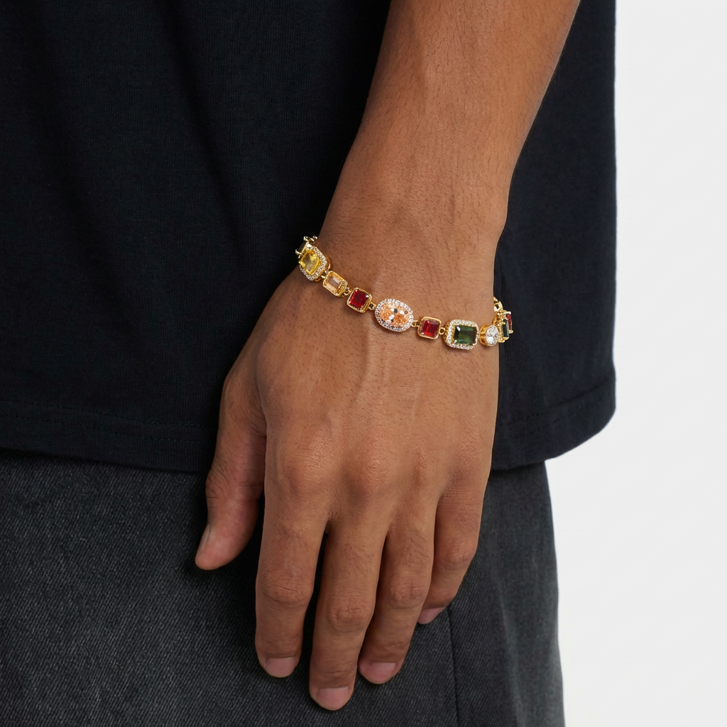 Crimson Circuit Bracelet